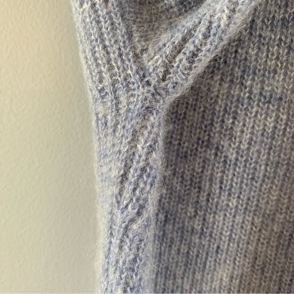 Alpaca Wool Cardigan Sweater Crop Knit Long Sleeve J Crew Size Small - Picture 5 of 8